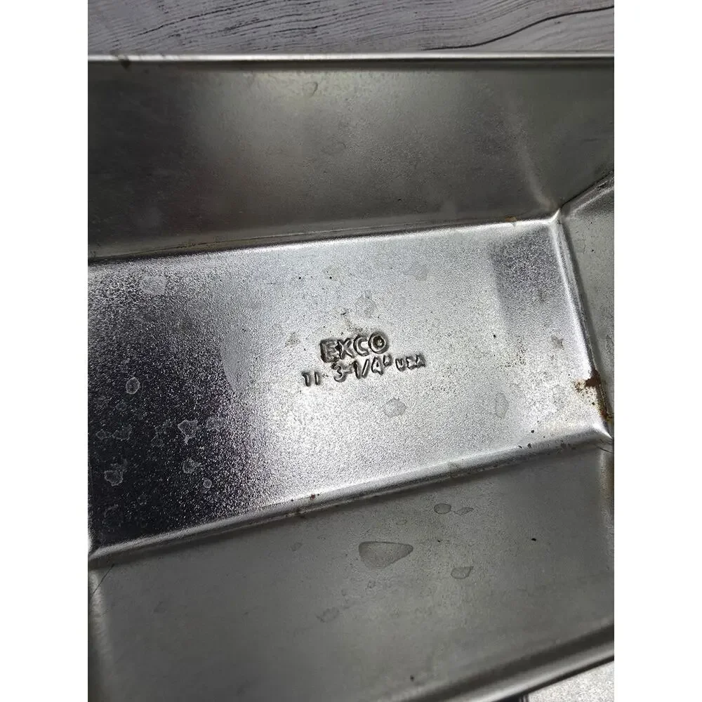 Eckoloy Silver Beauty tin bread loaf pan Mini X 6 Made In USA *read*